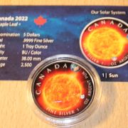 5 Kanada Dollar 2022 Serie unser Unviversum 1. Ausgabe Sonne